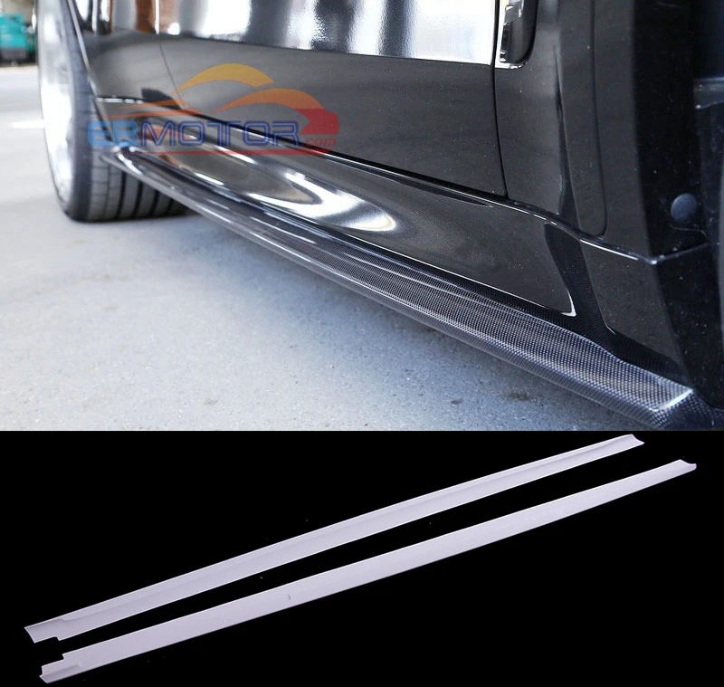 UNPAINTED Fiber Glass Side Skirts 1pair For BMW F16 X6 M-Sport Package F86 X6M 2015UP B406F