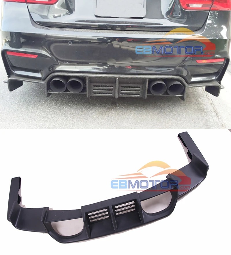 UNPAINTED Fiber Glass Rear Diffuser For BMW F80 M3 F82 F83 M4 2014UP B409F