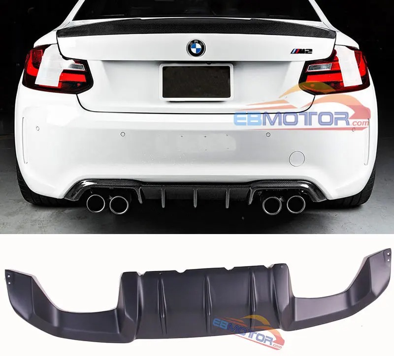 UNPAINTED FIber glass Rear Diffuser For BMW F87 M2 B411F