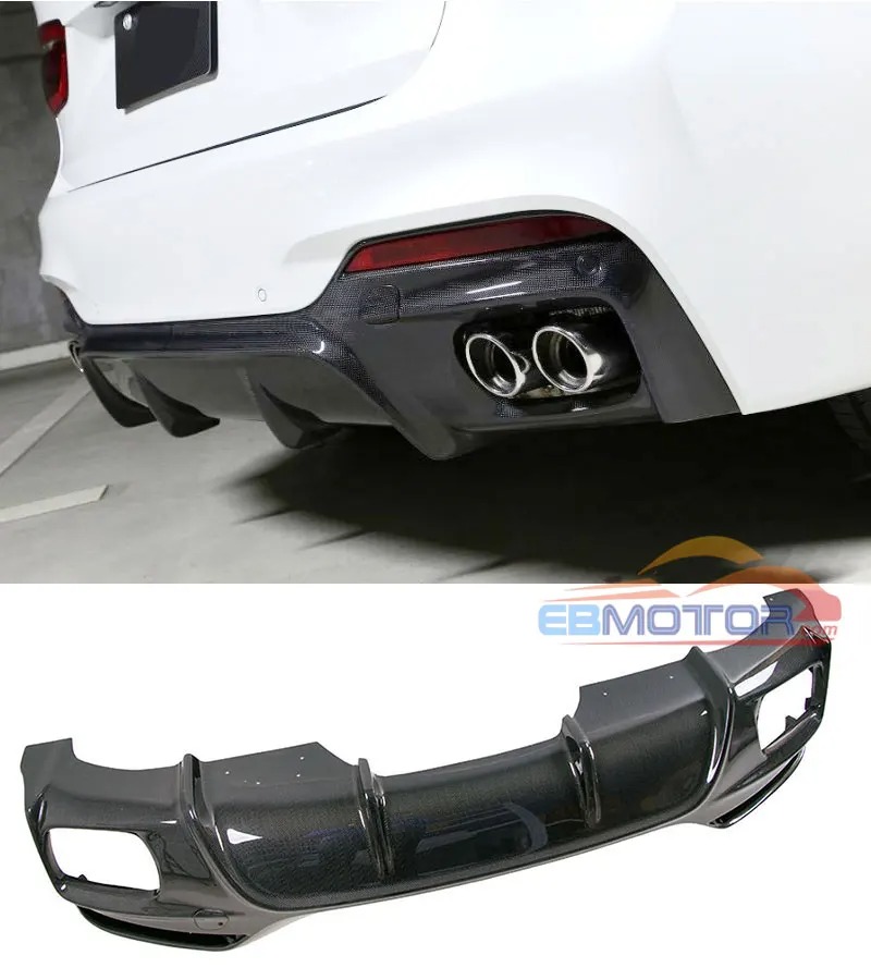 Real Carbon Fiber Rear Diffuser For BMW F16 X6 M-Sport 2014UP B417