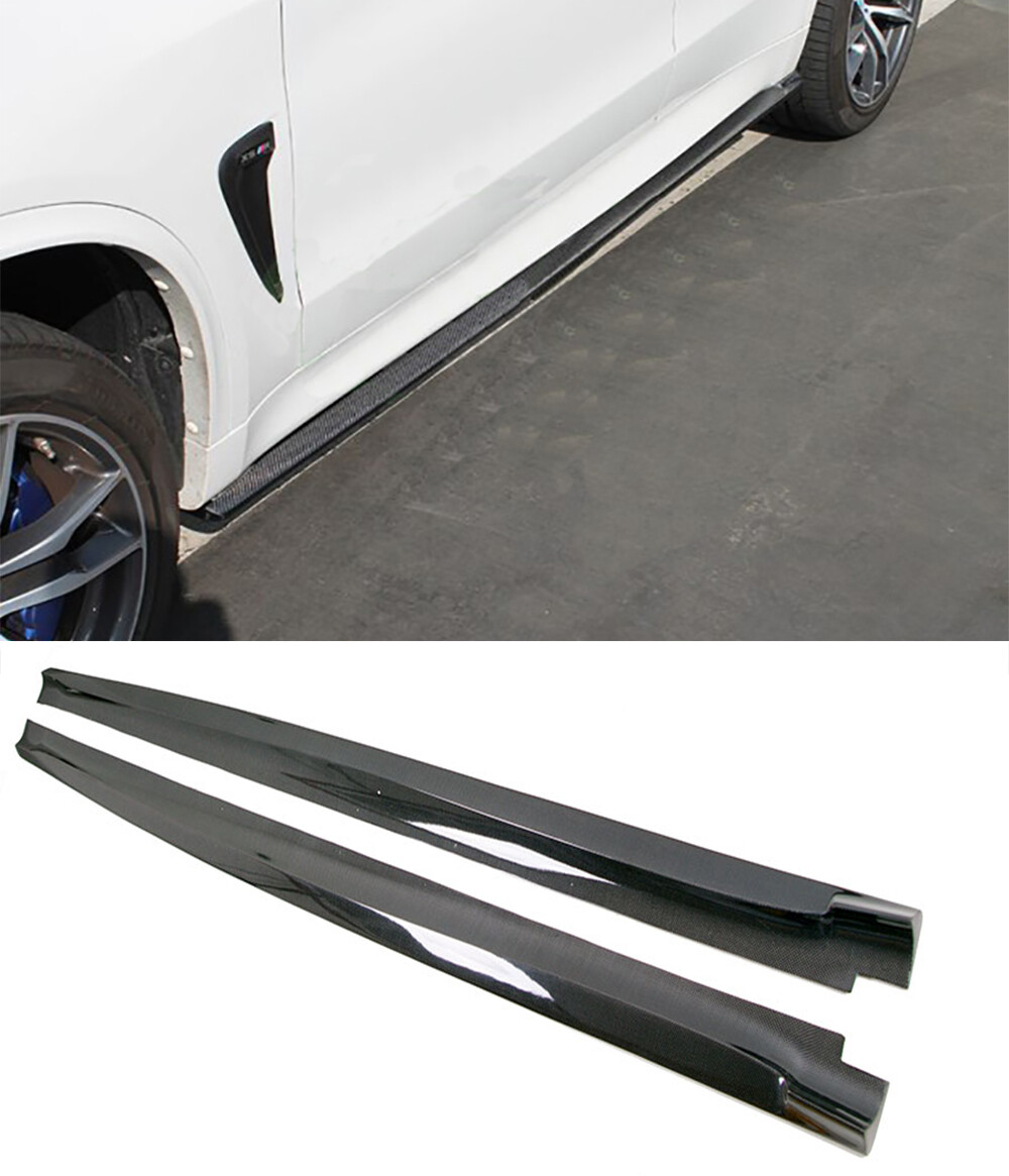 Real Carbon Fiber Side Skirts 1 Pair For BMW BMW F15 X5 M-Sport Pack F85 X5M