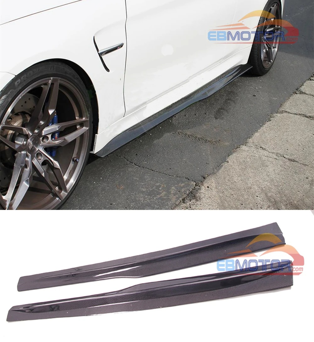Real Carbon Fiber side skirts 1pair For BMW F82 M4 Coupe F83 M4 Convertible B421