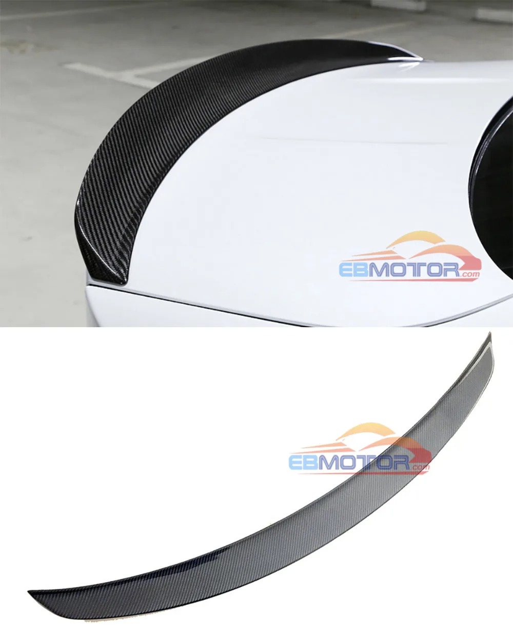 Real carbon fiber trunk lip spoiler for BMW 4 series F82 M4 B422