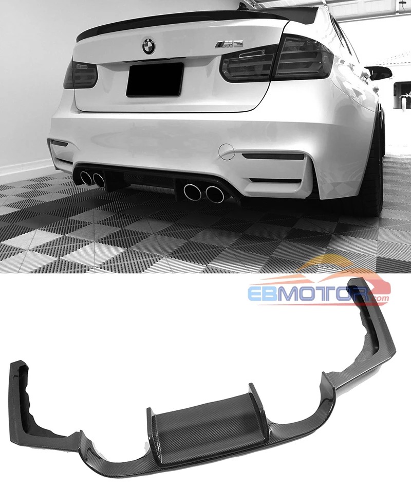 Real carbon fiber Rear lip Diffuser For BMW F80 M3 F82 M4 2014UP B427