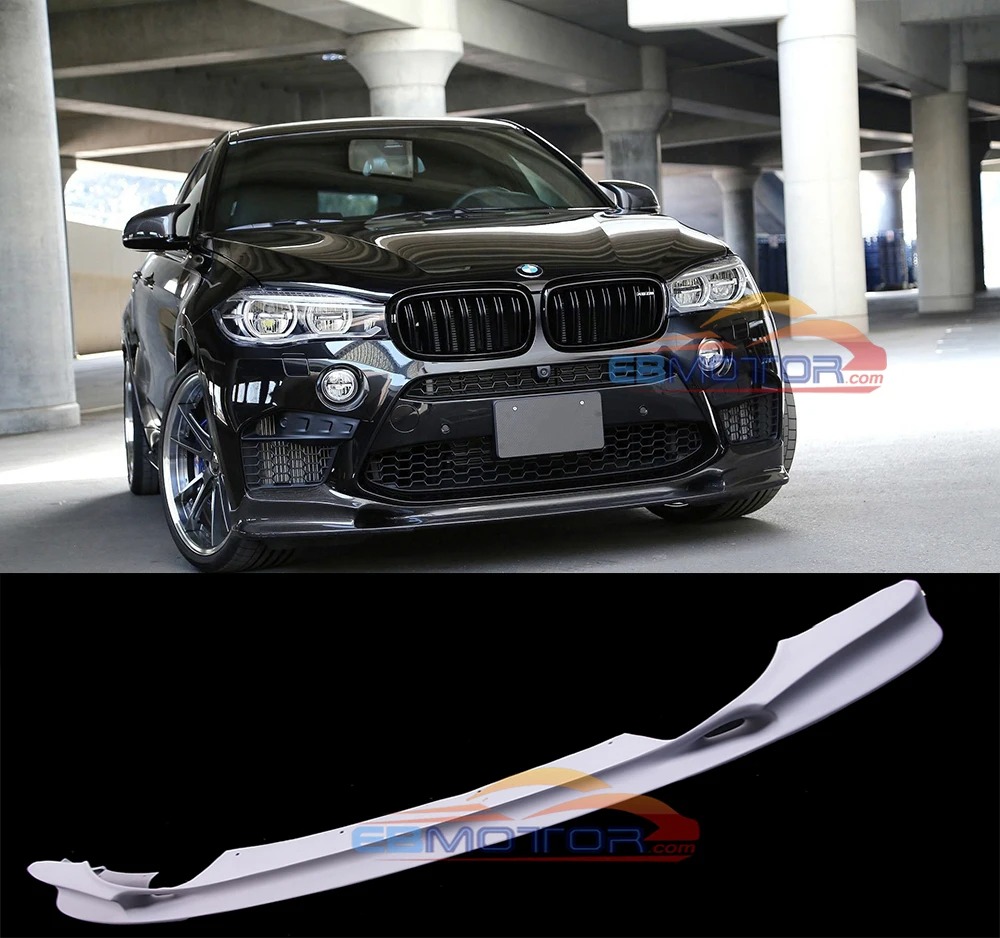 UNPAINTED Fiber Glass Front Lip Spoiler Auto body For BMW F86 X6M F85 X5M 2015UP B431F