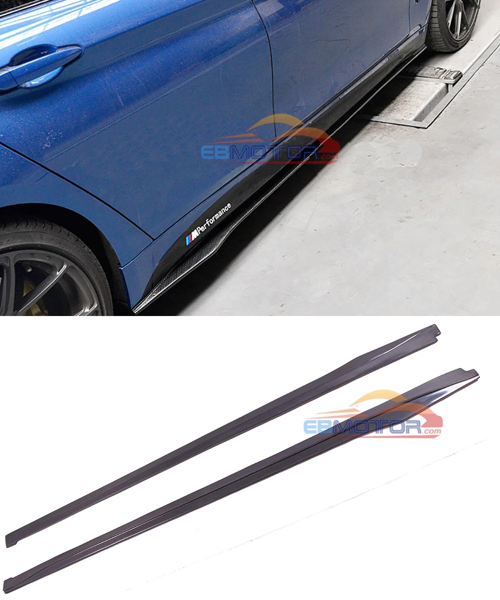 MP style Real carbon fiber side skirts bodykit 1pair for BMW F30 F35 F32 F33 F36 M sport 2014UP B433