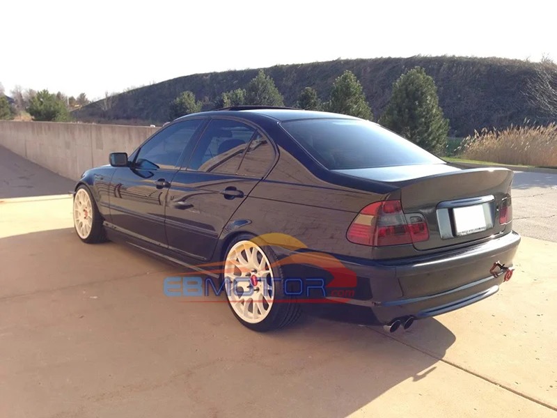 UNPAINTED OEM CSL STYLE REAL FBIER GLASS TRUNK FOR BMW E46 4D Sedan 2000-2006 B437F