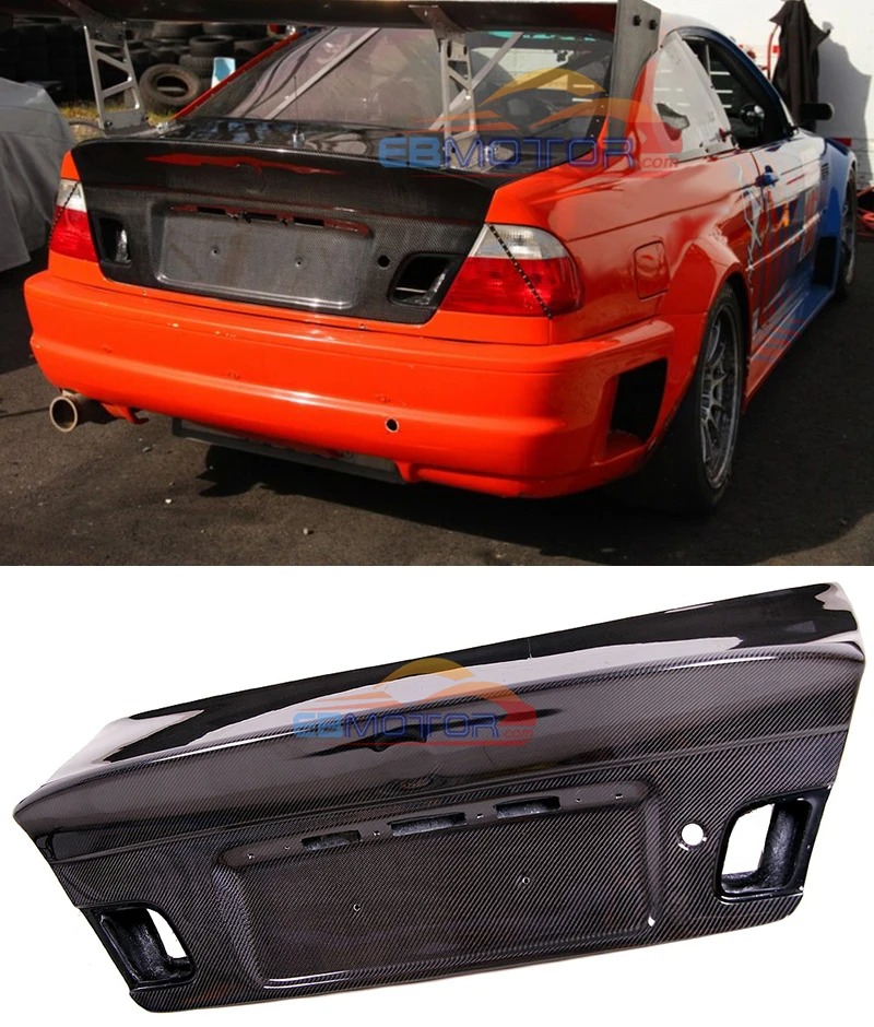 CSL STYLE REAL CARBON FIBER TRUNK LID FOR E46 COUPE 2000-2006 325 330 M3 B443