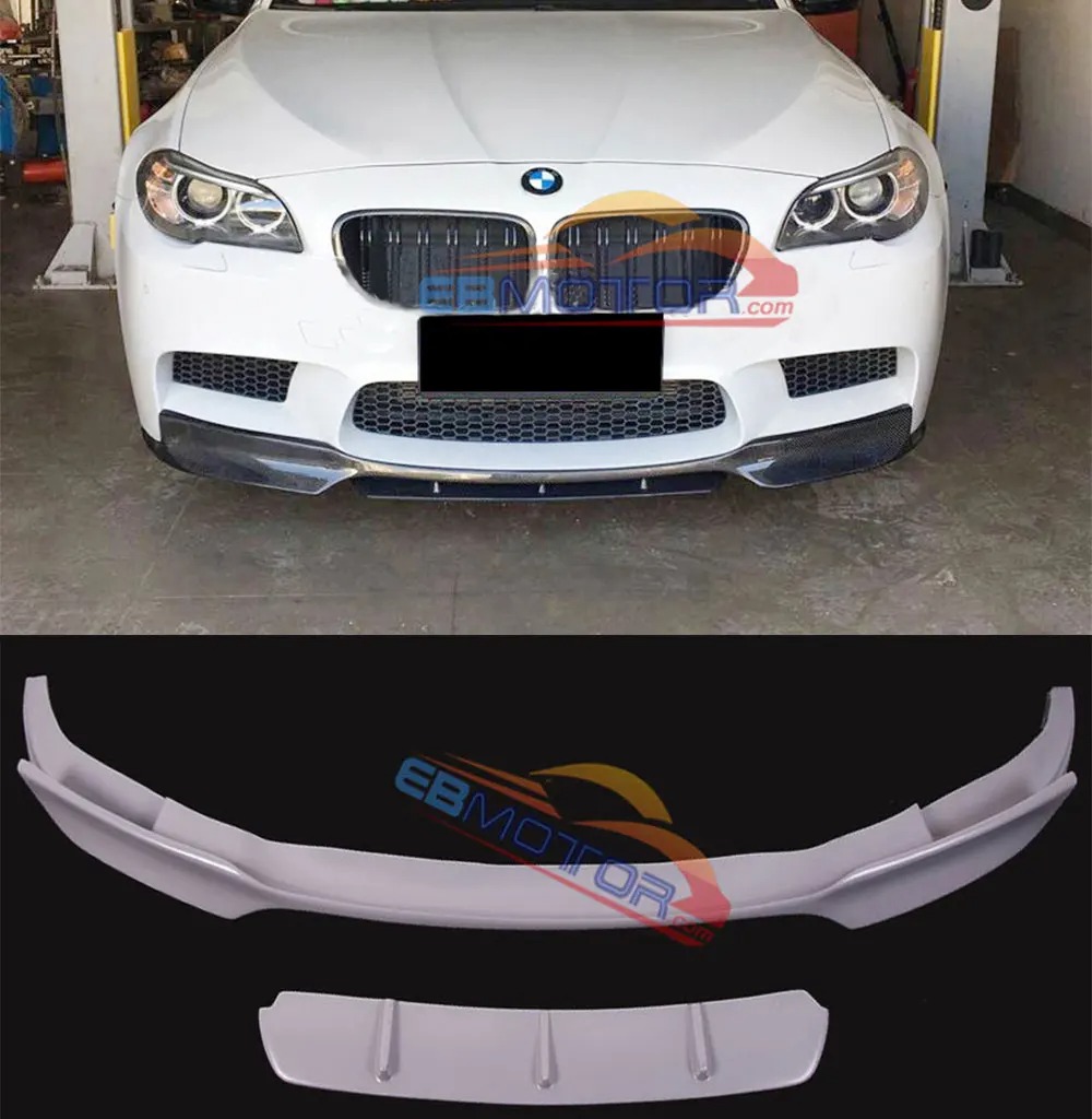 UNPAINTED Fiber glass Front bumper Lip Spoiler Splitte For BMW F10 M5 B449F