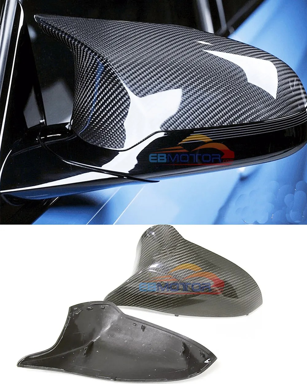 Carbon Fiber Rearview Mirror caps Replacement Mirror cover fit 4 series F80 M3 F82 M4 B455
