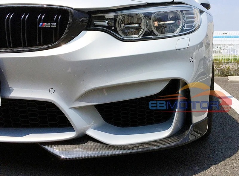Real Carbon Fiber Front Splitter 1pair For F80 M3 F82 F83 M4 Front Bumper 2014UP B456