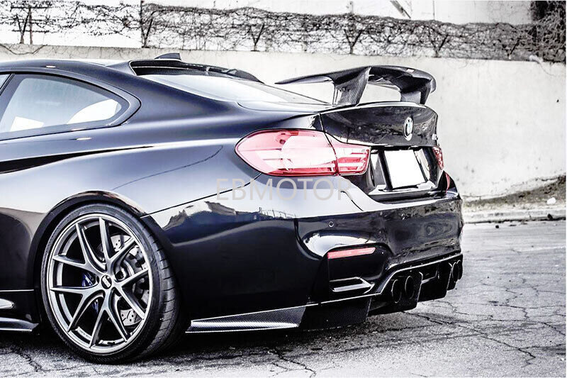 GT Real Carbon Fiber Rear Spoiler Trunk lip Spoiler For BMW F82 M4 Coupe 14up