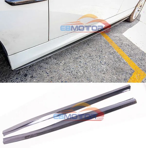 CARBON FIBER SIDE SKIRT EXTENSION 1PAIR FOR BMW E90 E91 E92 E93 M TECH M SPORT ONLY B461