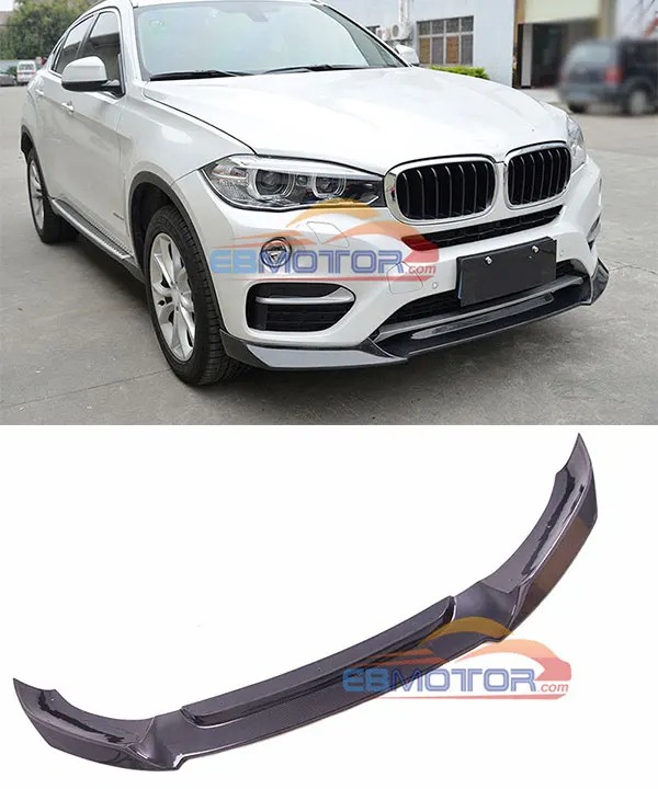 Real Carbon Fiber Front Lip Spoiler for BMW X6 F16 xDrive Series 15UP B463