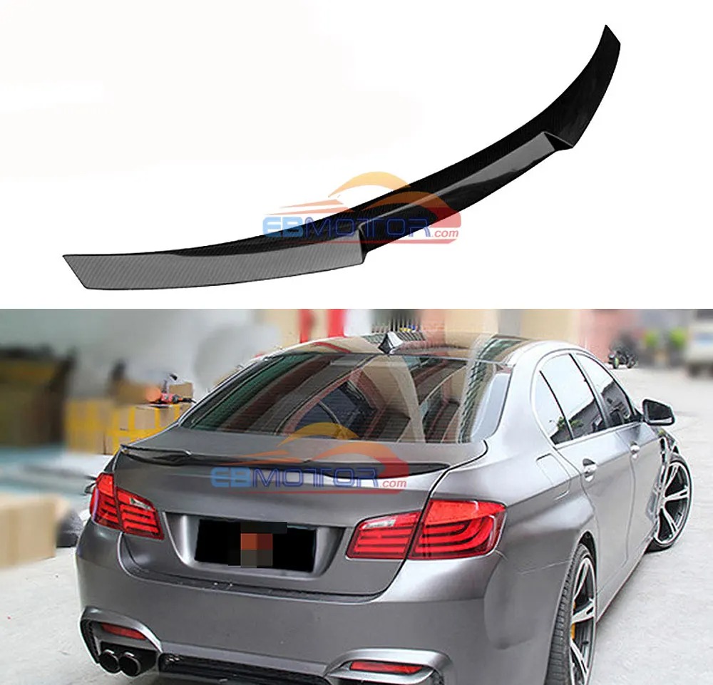 M4 style Carbon fiber rear trunk Spoiler wing Lip For BMW F10 5 series 520i 525i 528i 535i 550i 2010-2017 B476