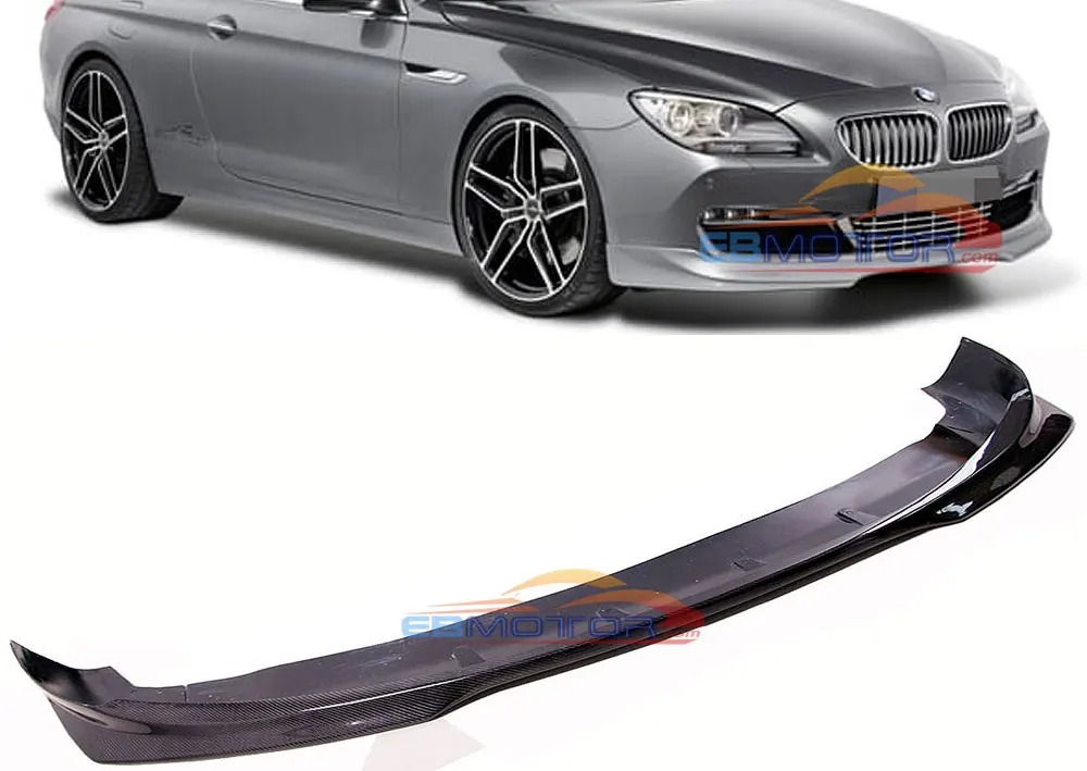 Real carbon fiber front lip spoiler fit BMW 6 Series F12 F13 SE/Sport model 2011UP B482