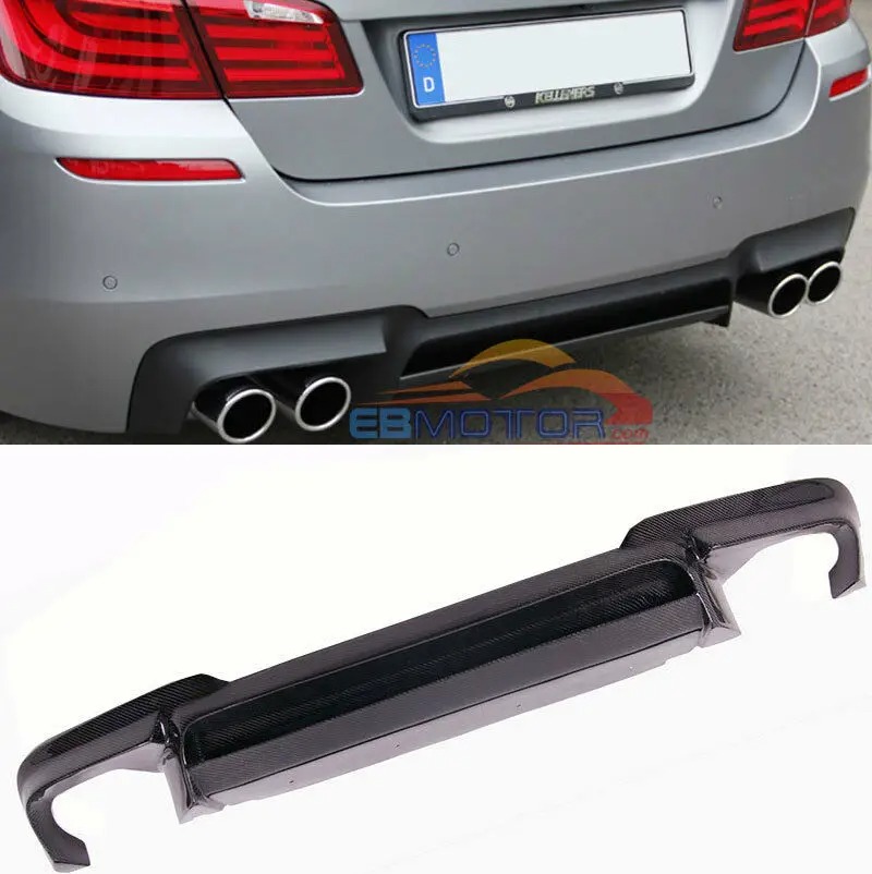 Real Carbon Fiber Rear Lip Diffuser Insert For BMW F10 535i M5 12-16 B484