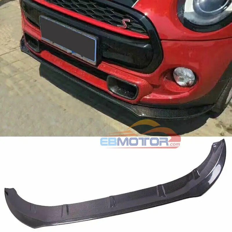 Carbon Fiber Front Lip Spoiler Bumper For Mini F55 F56 CooperS 14UP B494