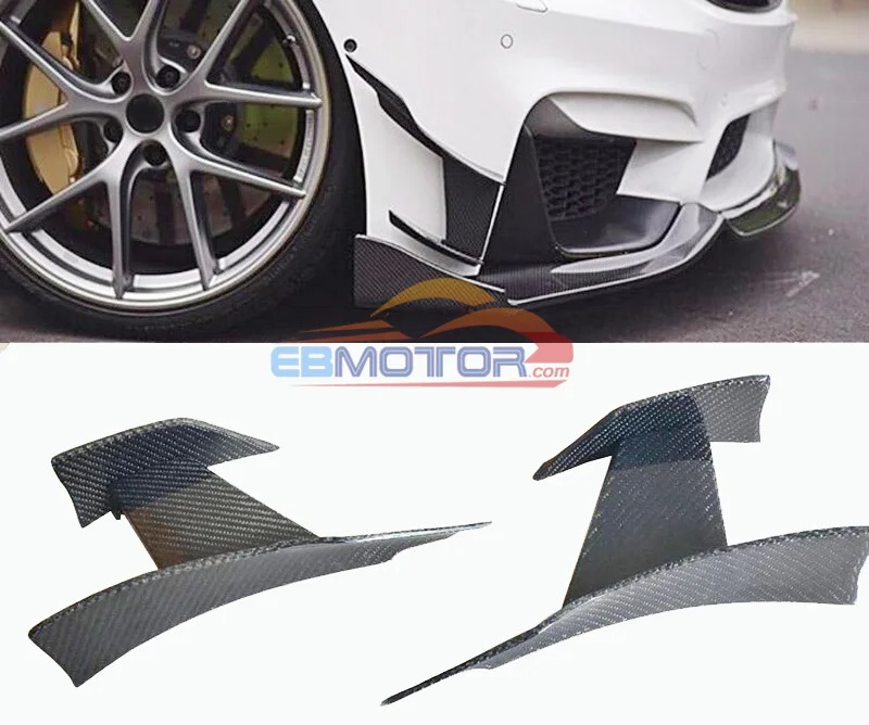 MAD Style Carbon Fiber Front Bumper Pieces Splitters for BMW F80 F82 F83 M3 M4 B502