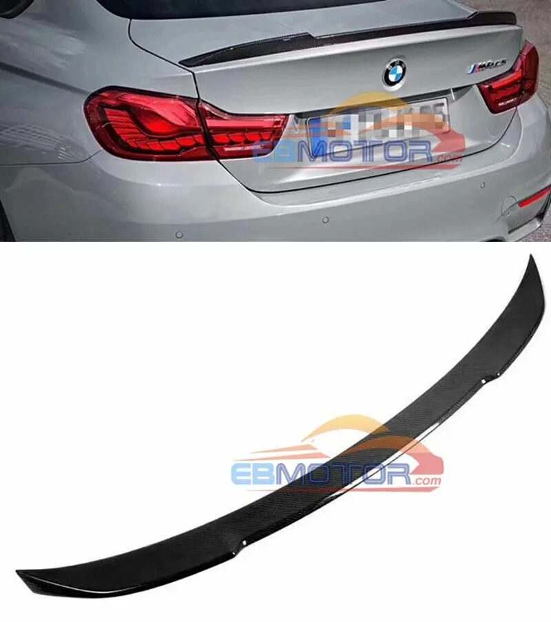 CS Style Real Carbon fiber trunk lip spoiler For BMW F30 F80 M3 2012UP