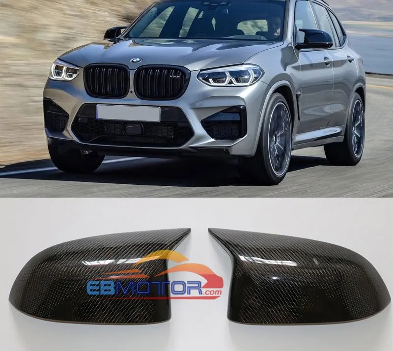 Real Carbon fiber mirror cover caps 1 pair for Bmw X3 X4 X5 X6 G01 G02 G05 G06 ABS M look 2019-IN B529