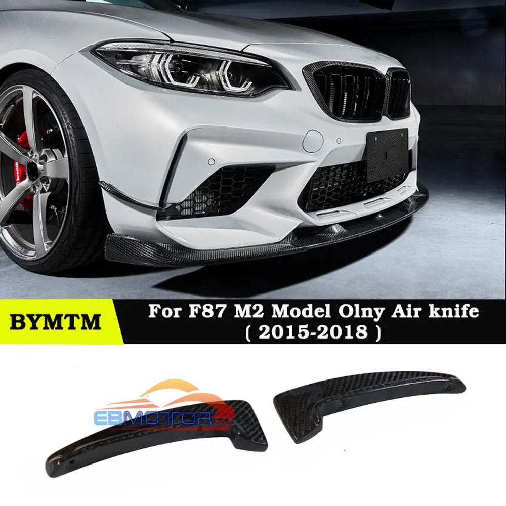 Real carbon fiber front bumper splitter 1 pair for F87 M2 2016+ B532