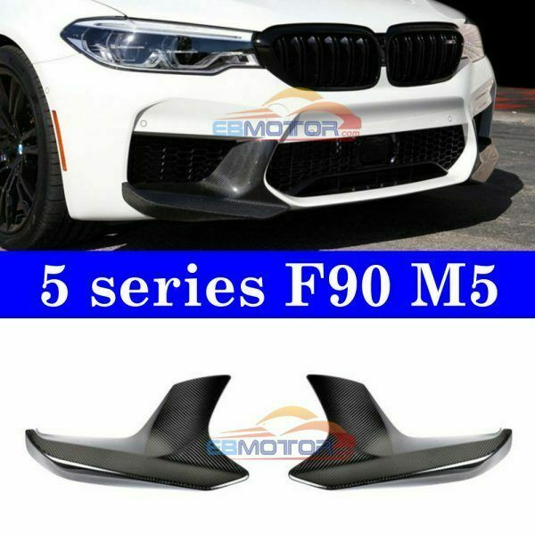 Carbon fiber splitter Front Lip Spoiler 1Pair for BMW 5 series M5 F90 2017UP