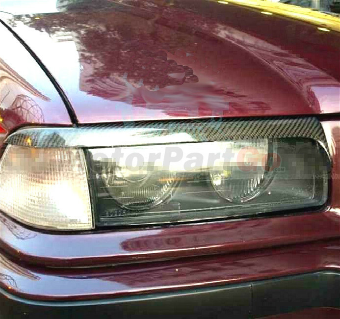 Real Carbon fiber Eyelid Eyebrow Cover Trim For Bmw E36 3-Series 318Is 3Is 323Is
