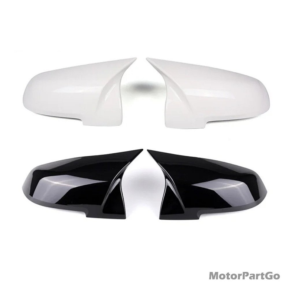 Black White replace Rearview ABS mirror cover 1 pair For BMW 5-SERIES 6-SERIES 7-SERIES F10 F12 F01 2012UP B551