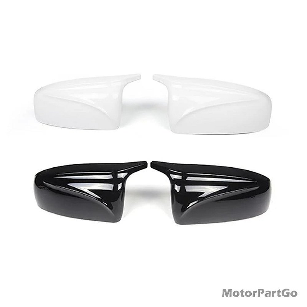 Black White replace Rearview ABS mirror cover 1 pair For BMW X5 X6 E70 E71 2007-2013  B555