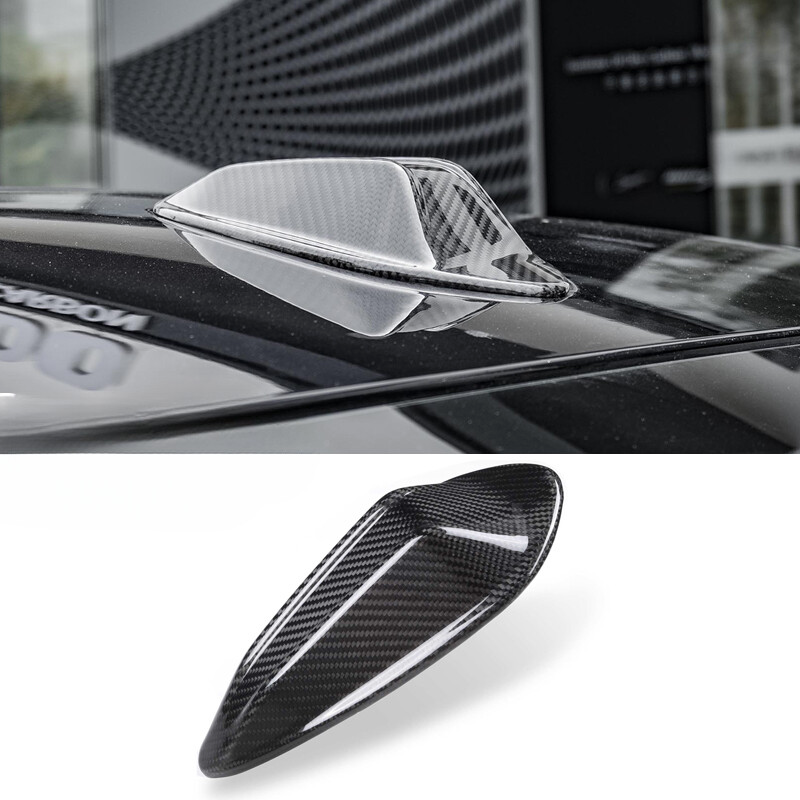 Real Carbon Fiber Antenna Cover Trim for BMW G05 G07 G09 X1 X2 X5 X7 X5M XM 23+