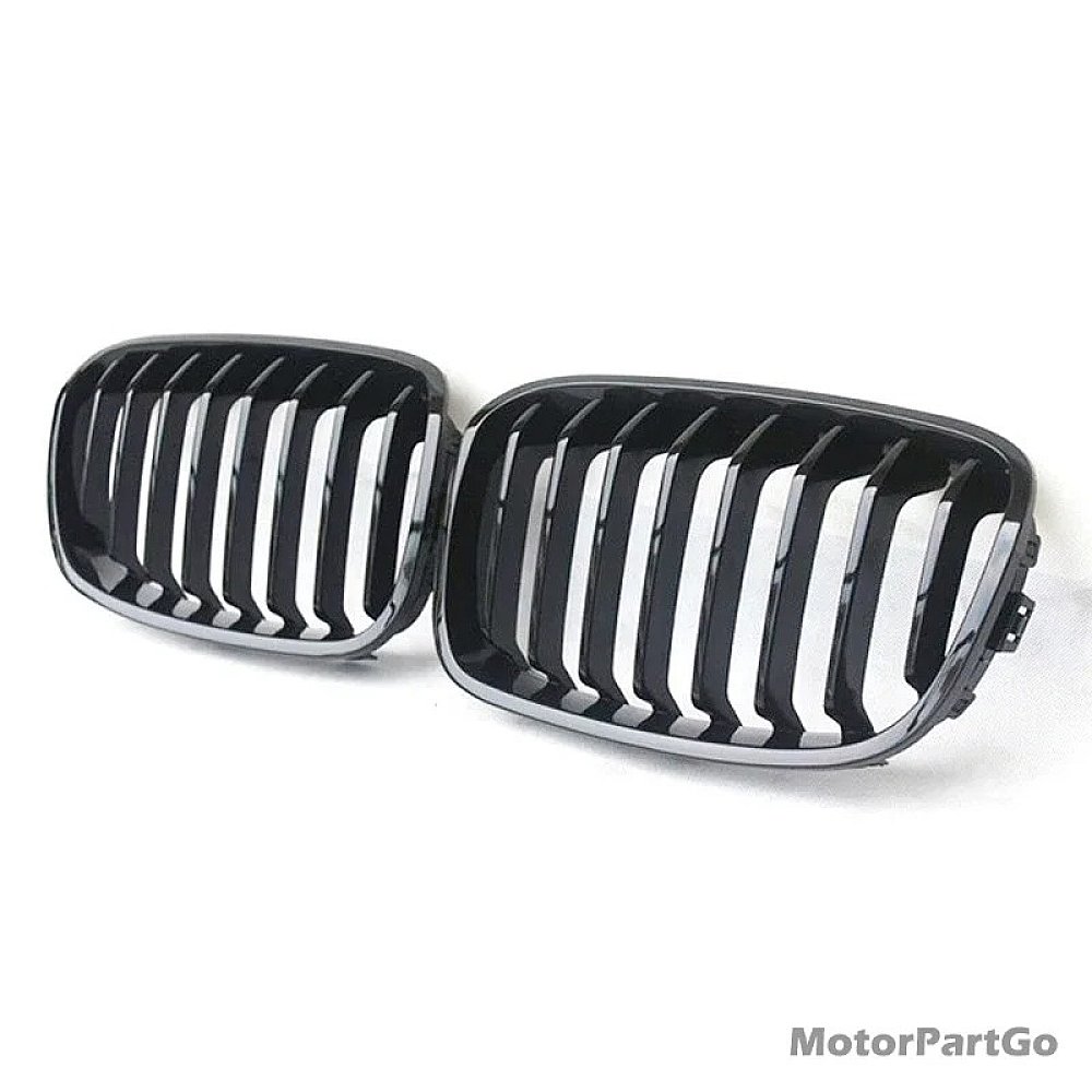 Gloss matt replace ABS front Grills 1 pair For BMW 1-SERIES F20 2012-2014  B569