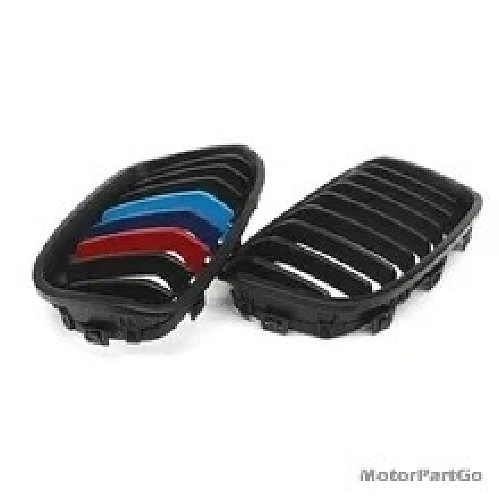 3 Colors Gloss matt replace ABS front Grills 1 pair For BMW 1-SERIES F20 2012-2014  B570
