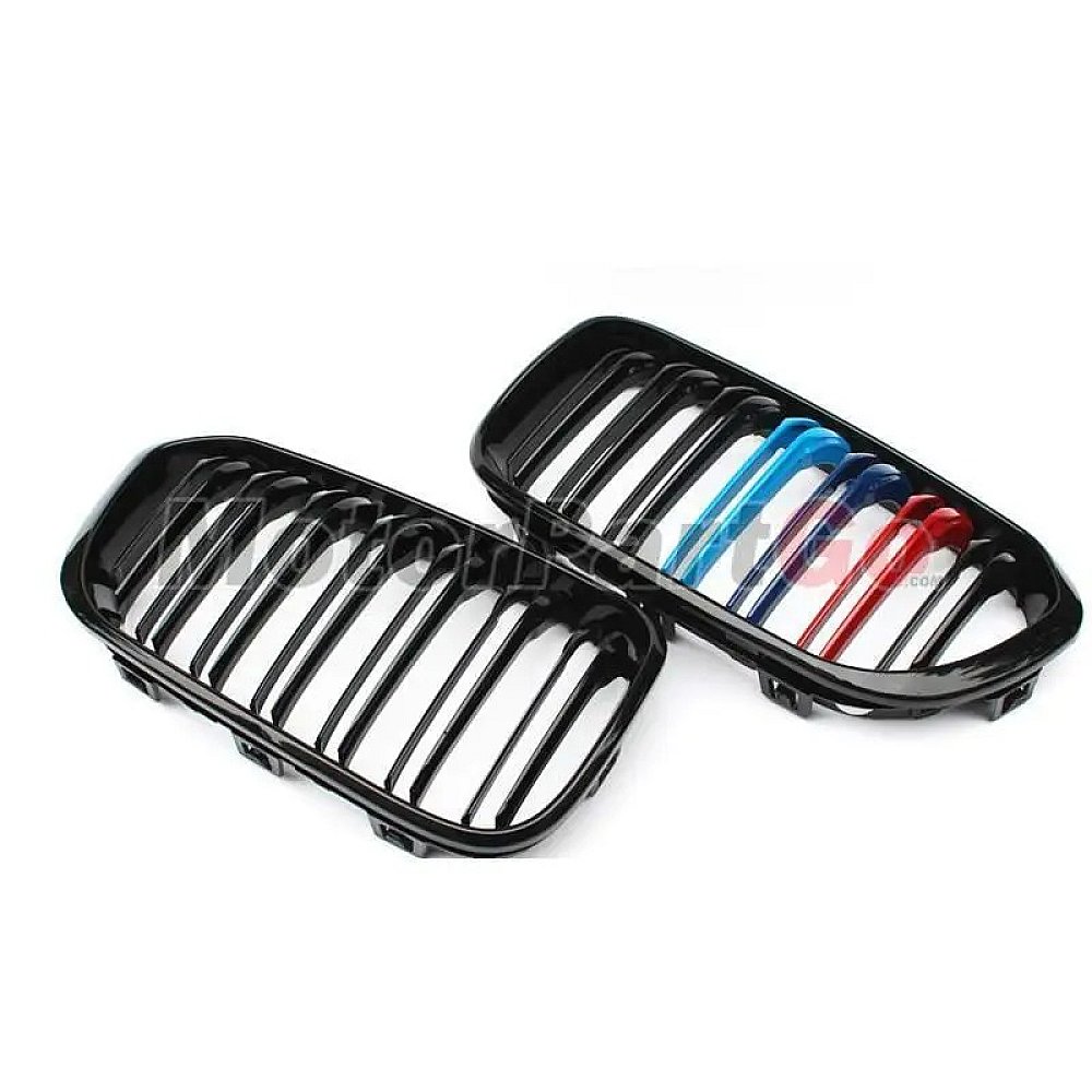 3 Colors Gloss matt replace ABS front Grills 1 pair For BMW 1-SERIES F20 2015UP B572