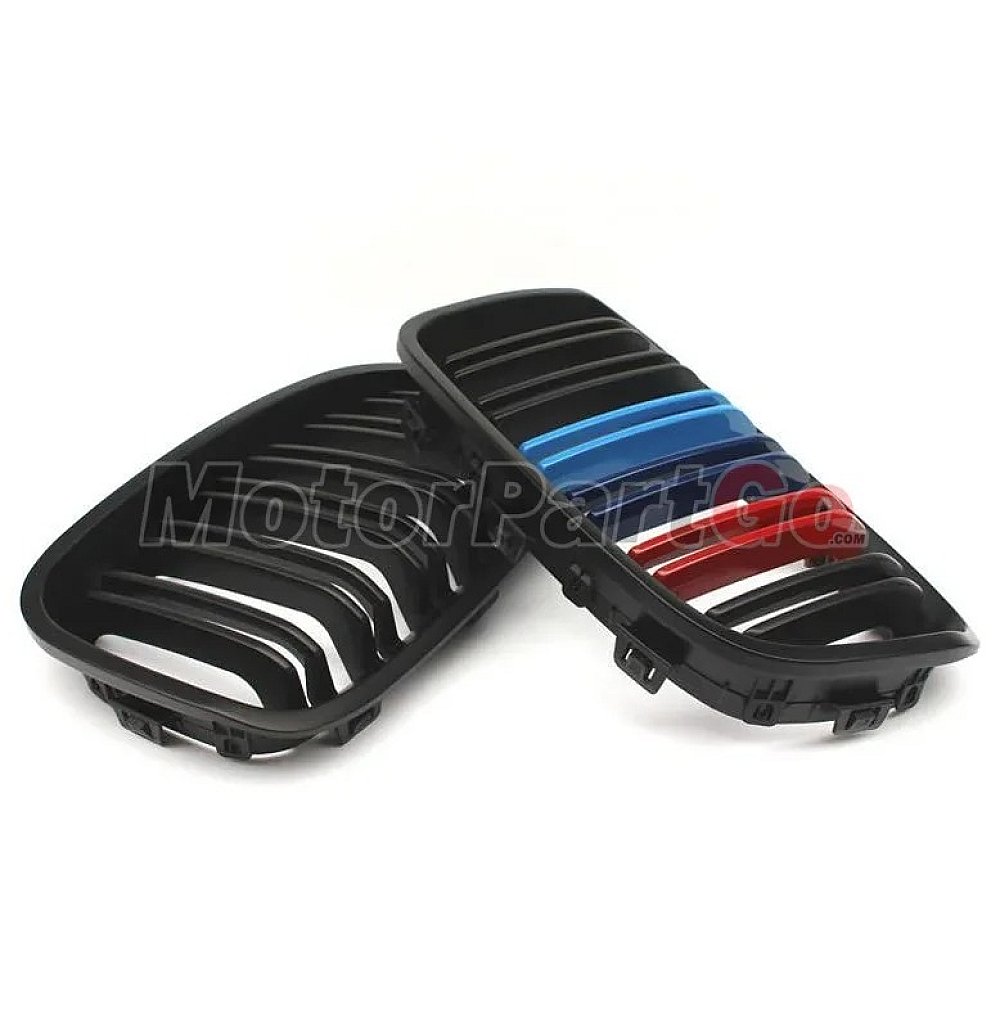 3 Colors Gloss matt replace ABS front Grills 1 pair For BMW 1-SERIES F20 2015UP  B578