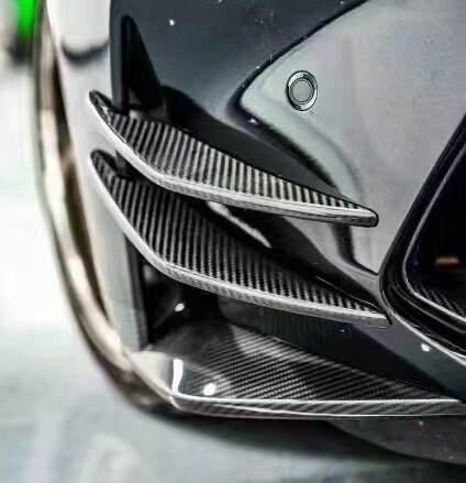 4PCS Real Carbon Fiber Bumper Side Splitter Fins for BMW G80 M3 G82 G83 M4 21+