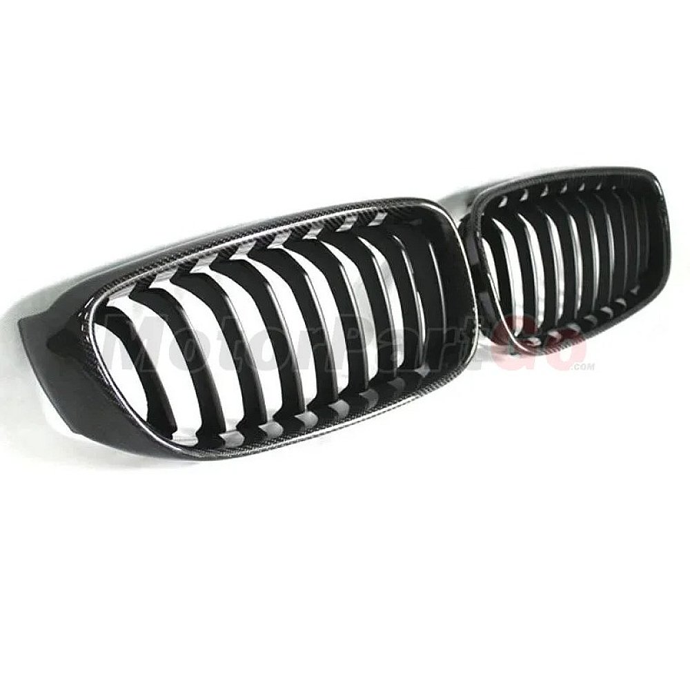 Carbon fiber single line gloss matt replace front Grills 1 pair For BMW 3-SERIES GT F34 2012-2018 B611