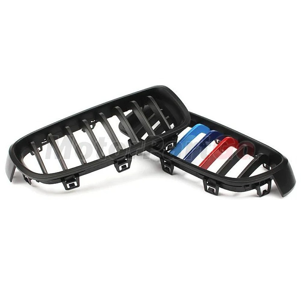 3 Colors Gloss Matt single line replace ABS front Grills 1 pair For BMW 3-SERIES F30 F35 2012-2018 B614