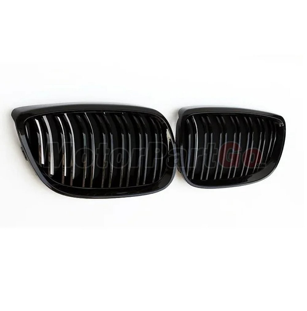 Gloss Matt dual line replace ABS front Grills 1 pair For BMW 3-SERIES E92 E93 M3 2006-2009  B621