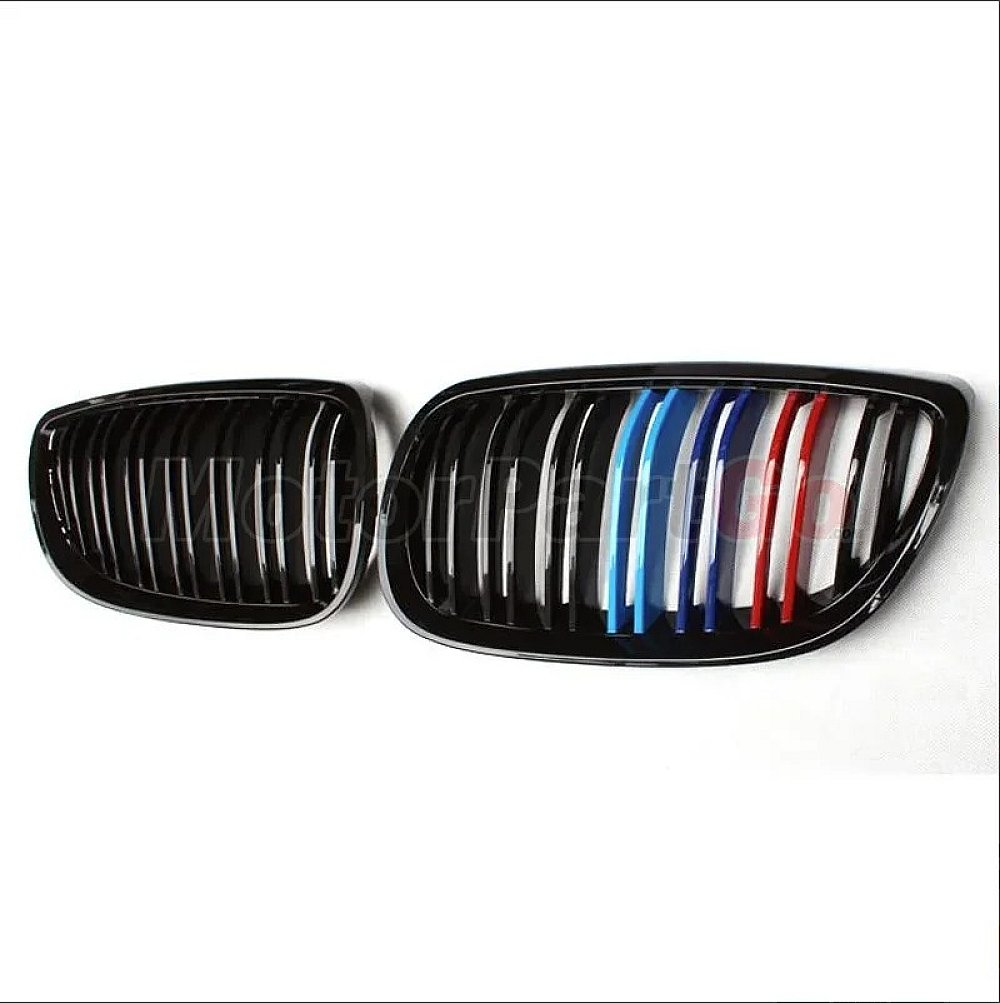 3 Colors Gloss Matt dual line replace ABS front Grills 1 pair For BMW 3-SERIES E92 E93 M3 2006-2009  B623
