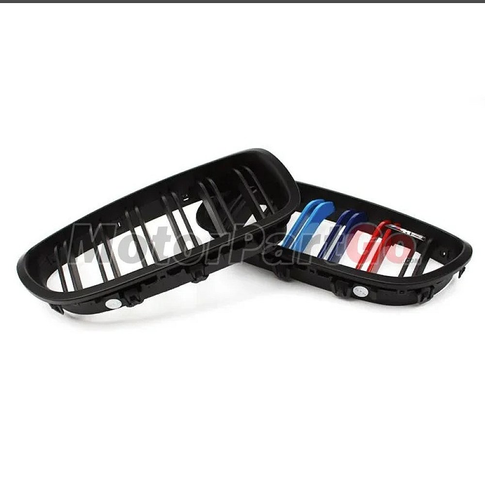 3 Colors Gloss Matt dual line replace ABS front Grills 1 pair For BMW 5-SERIES F10 F18 520 530 2010-2016 B630