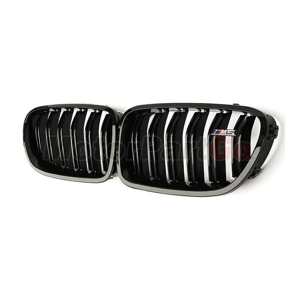 Gloss single dual line replace ABS front Grills 1 pair For BMW 5-SERIES F10 F18 520 530 2010-2016 B632