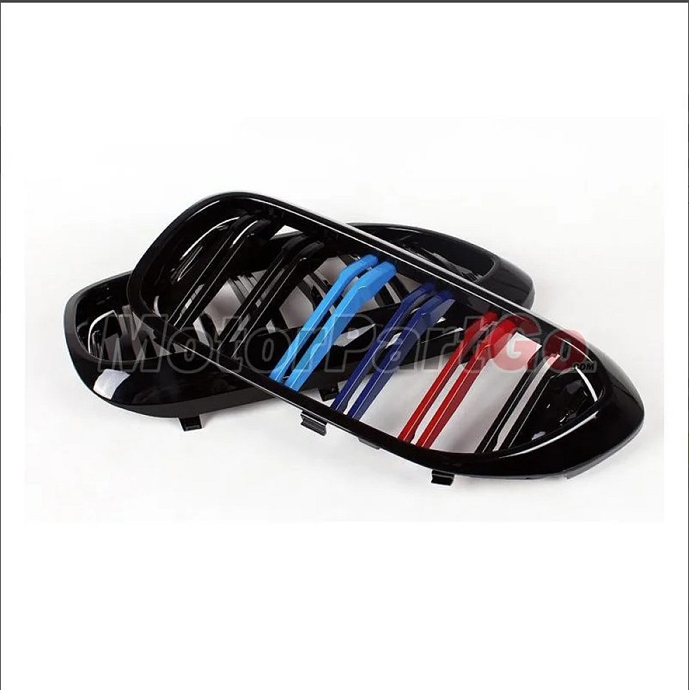3 Colors Gloss Matt dual line replace ABS front Grills 1 pair For BMW 5-SERIES G30 G38 2017UP B638