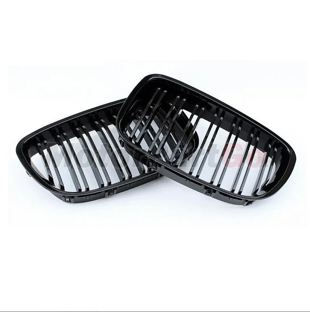 Gloss Matt dual line replace ABS front Grills 1 pair For BMW 5-SERIES GT F07 2010-2016 B639