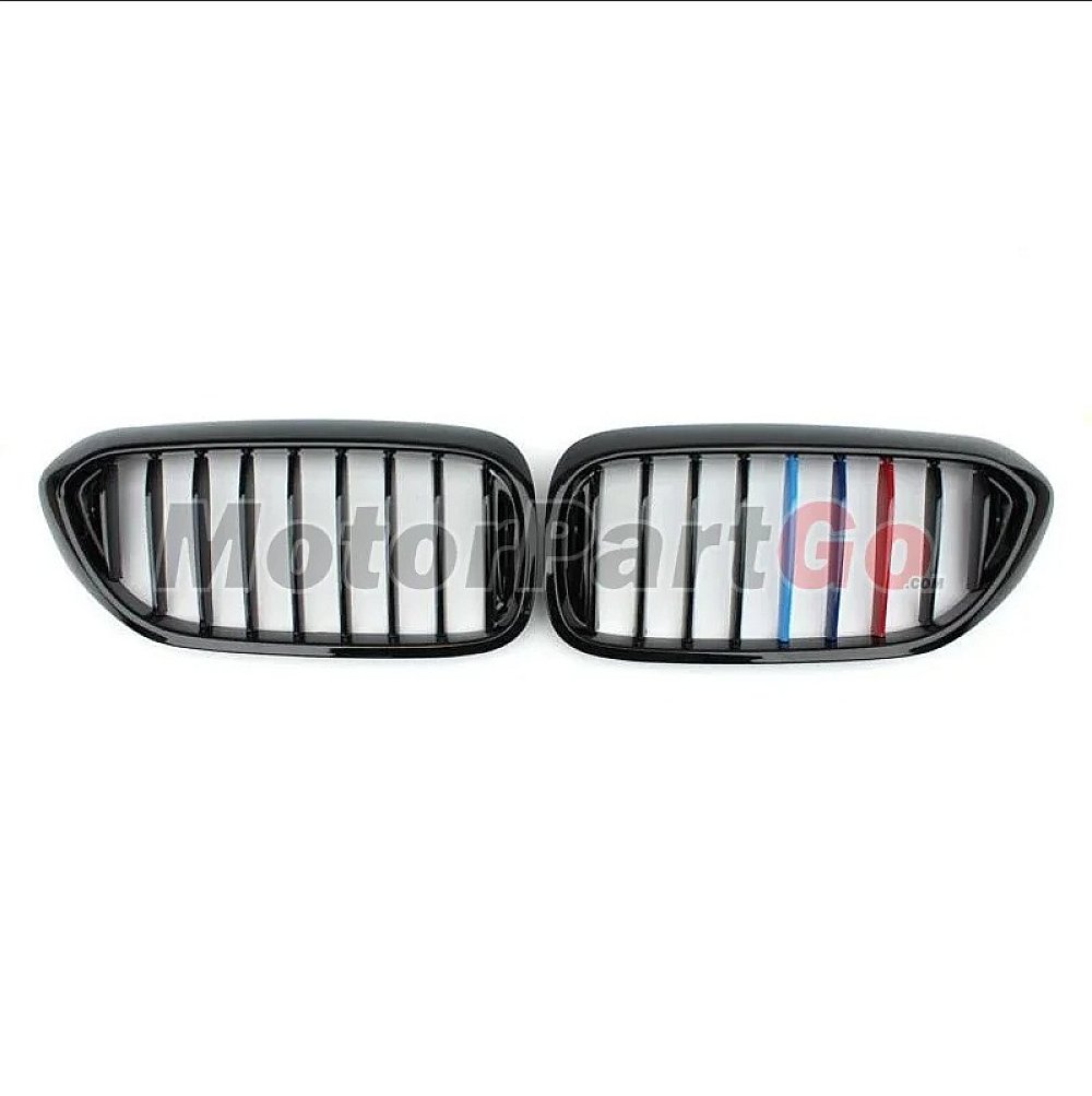 3 Colors Gloss Matt single line replace ABS front Grills 1 pair For BMW 5-SERIES G30 G38 2017UP B648
