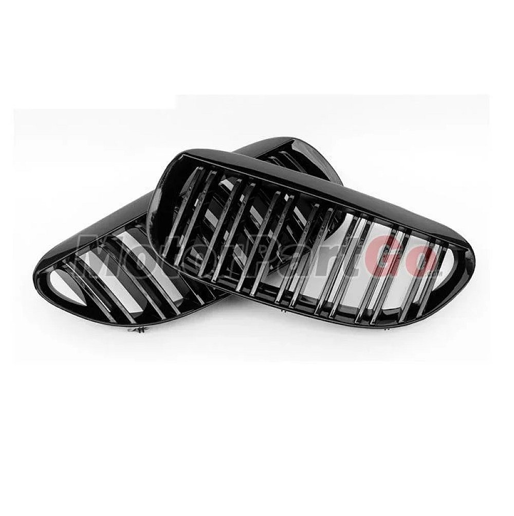 Gloss Matt dual line replace ABS front Grills 1 pair For BMW 6-SERIES E63 2005-2010  B654