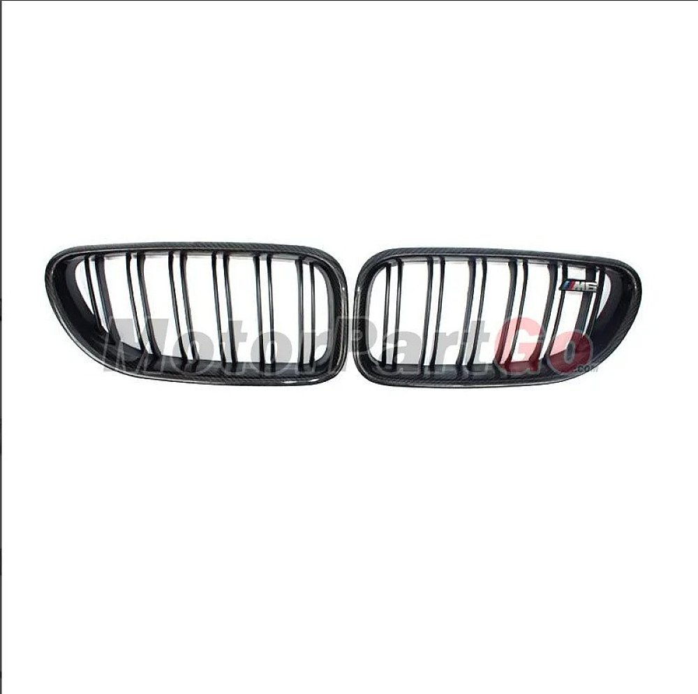 Carbon fiber dual line gloss matt replace front Grills 1 pair For BMW 6-SERIES F06 F12 F13 2011-2018 B656