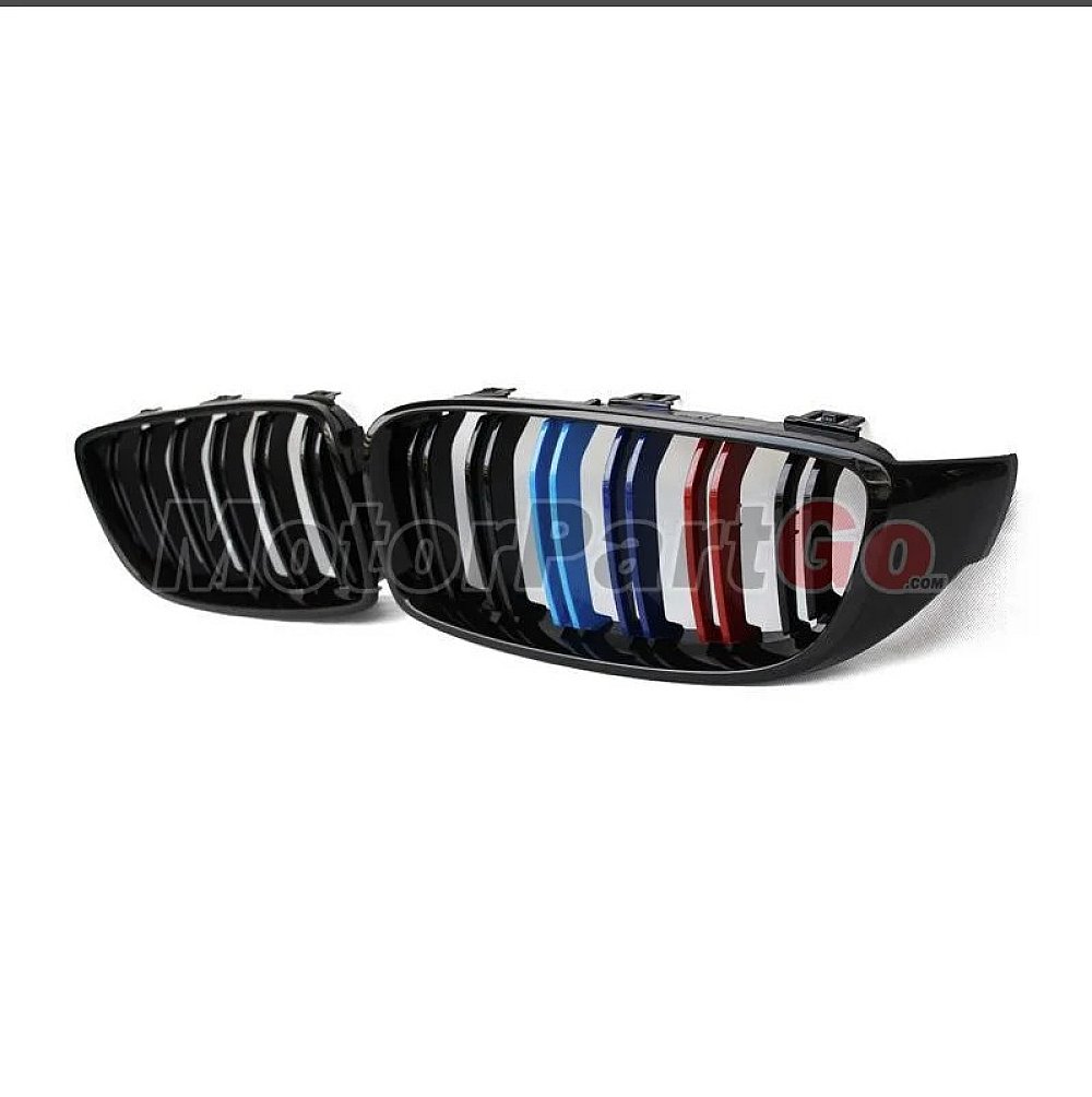 3 Colors Gloss Matt dual line replace ABS front Grills 1 pair For BMW 3-SERIES F30 4-SERIES F32 F33 F36 M3 M4 5-SERIES F10 B658