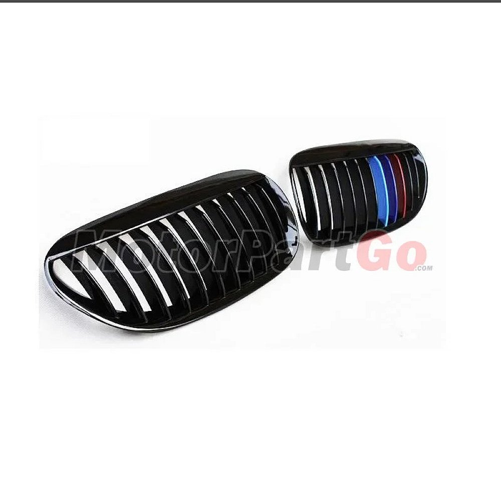 3 Colors Gloss Matt single line replace ABS front Grills 1 pair For BMW 6-SERIES E63 2005-2010 B659