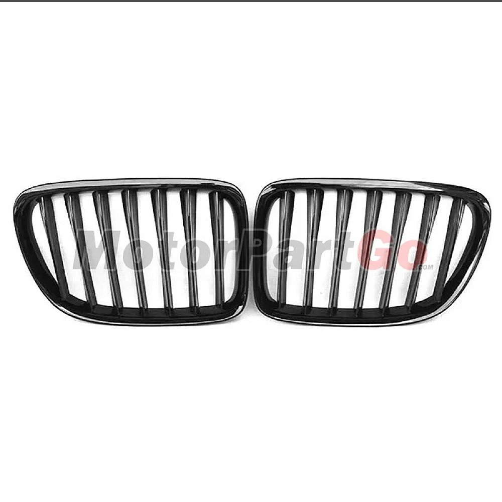 Gloss single line replace ABS front Grills 1 pair For BMW X1 E84 2010-2015  B675